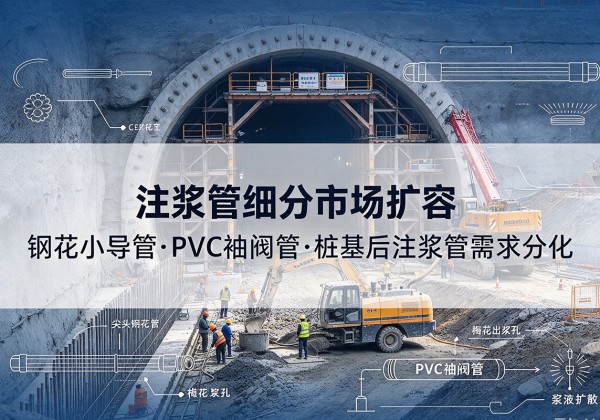 丹徒注浆管细分市场扩容，隧道钢花小导管、PVC 袖阀管、桩基后注浆管需求分化